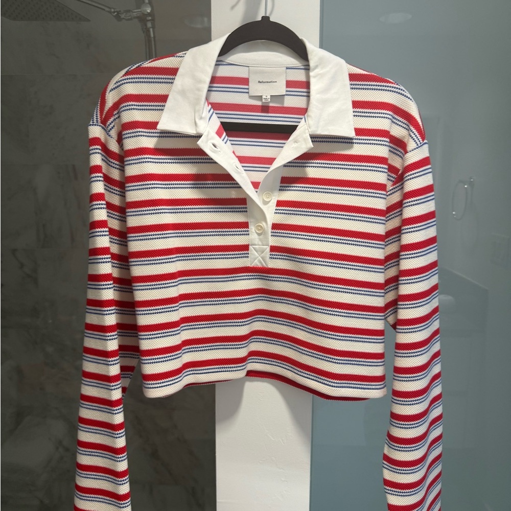 Reformation Anna Rugby Shirt